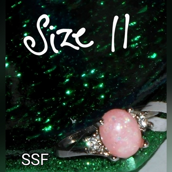 Opal Fashion Ring Silver Plated - Picture 3 of 13